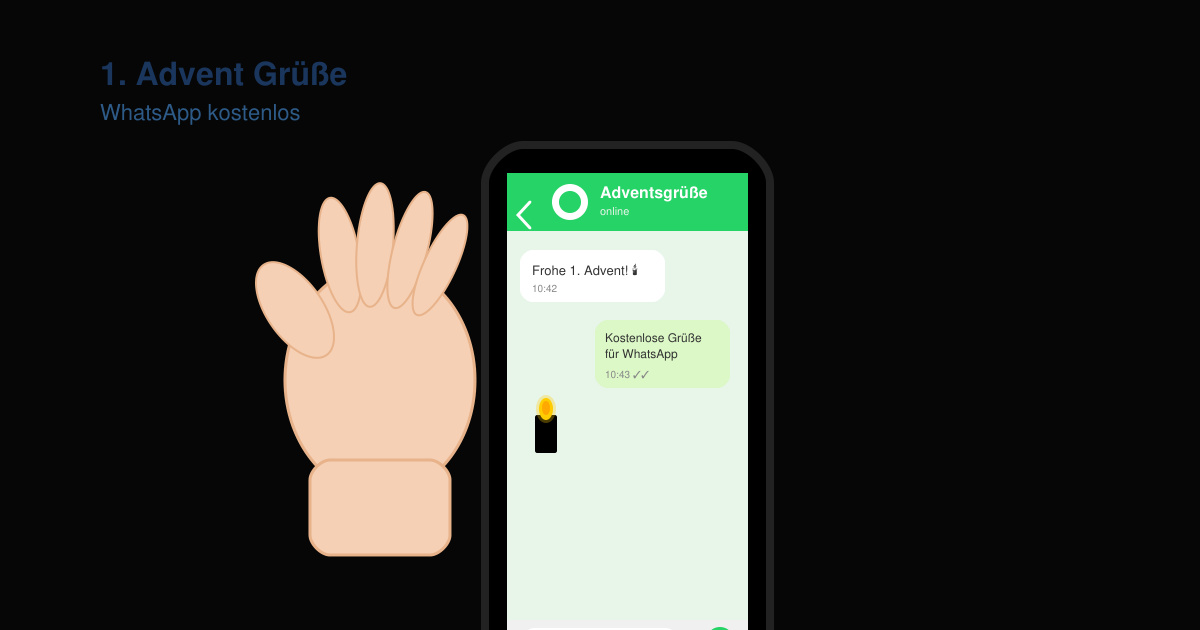 1 advent grüße WhatsApp kostenlos