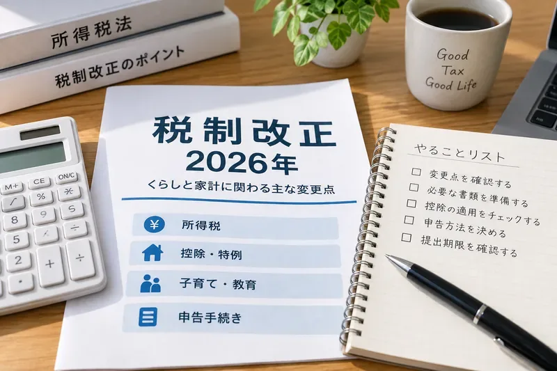 2026年分の所得税は何が変わった？基礎控除・178万円ライン・扶養の新基準を初心者向けに整理