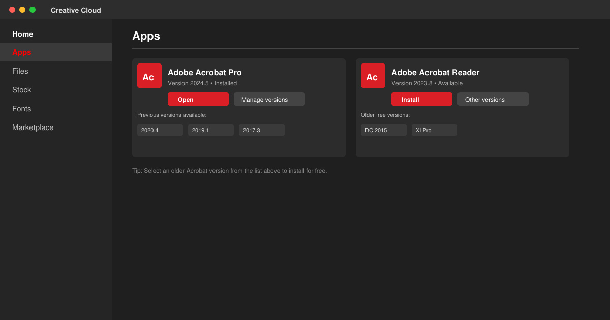 Adobe Acrobat alte version kostenlos
