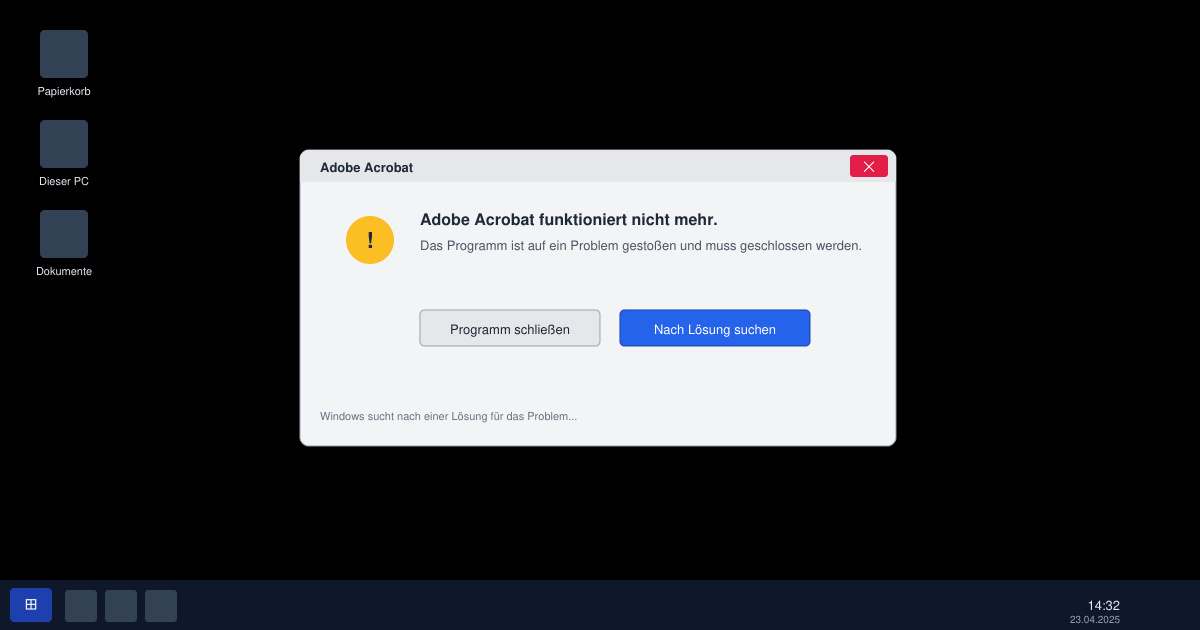 Adobe Acrobat funktioniert nicht mehr