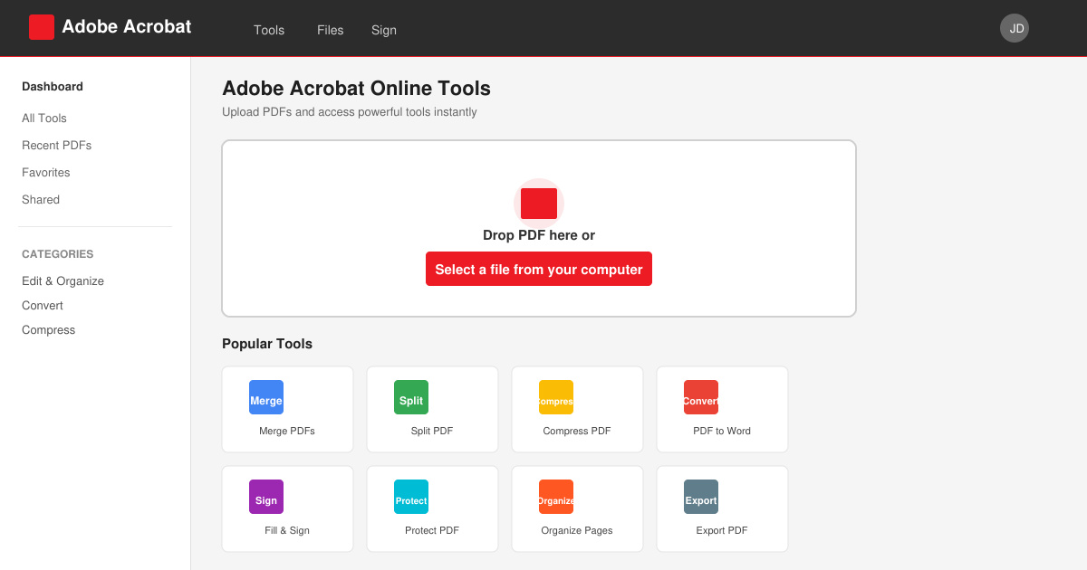 Adobe Acrobat Online Tools
