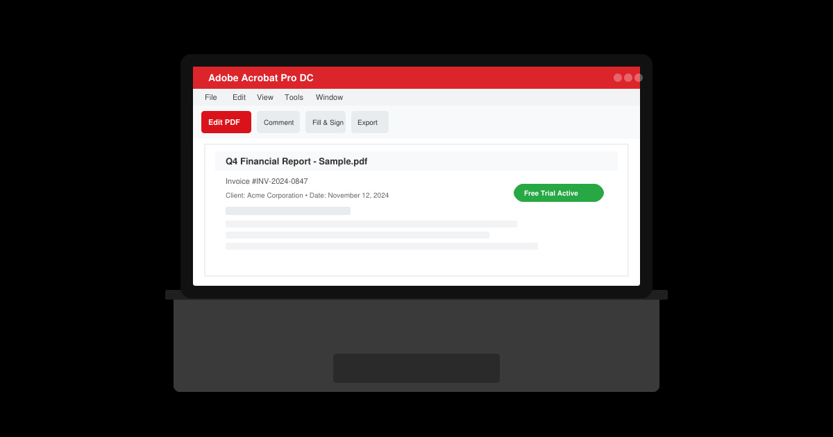 Adobe Acrobat Pro DC Free Trial