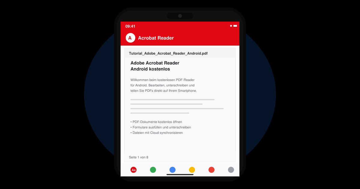 Adobe Acrobat reader Android kostenlos