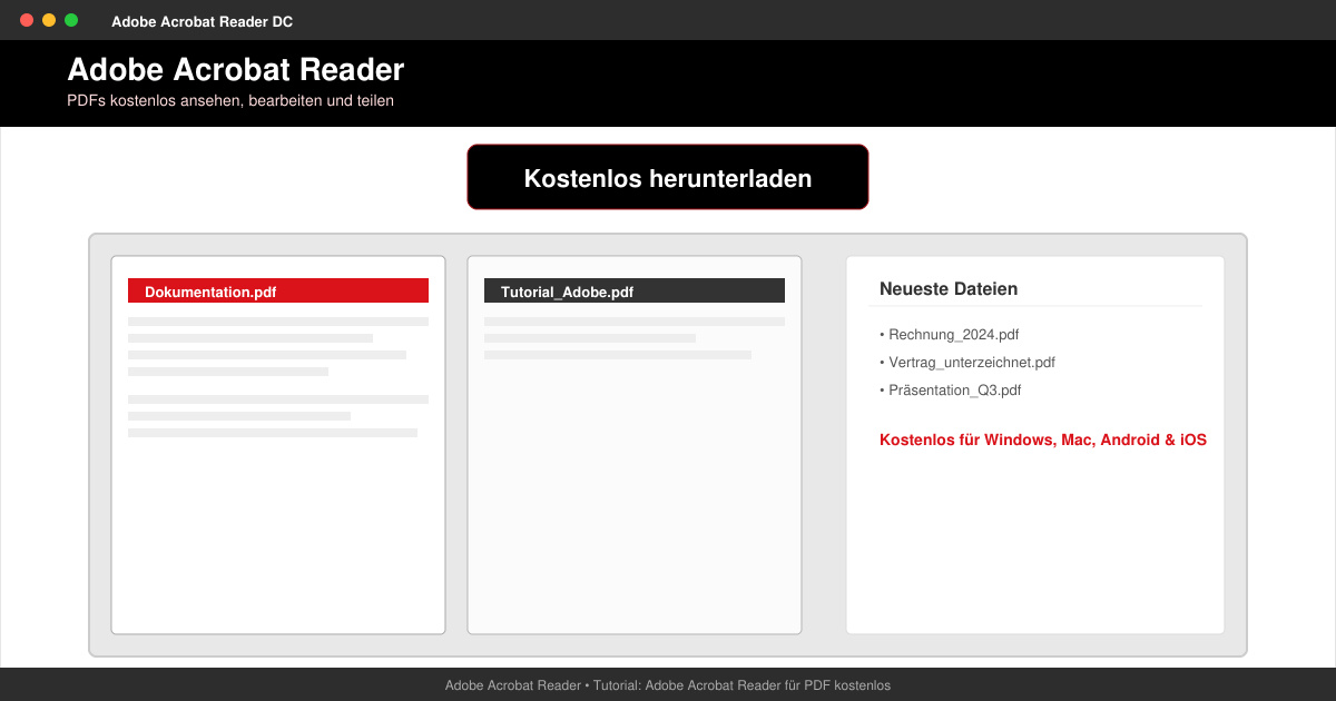 Adobe Acrobat reader für PDF kostenlos