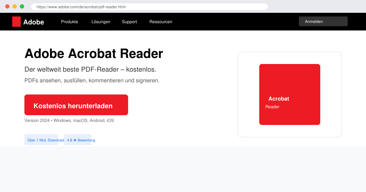 Adobe Acrobat reader gratis download