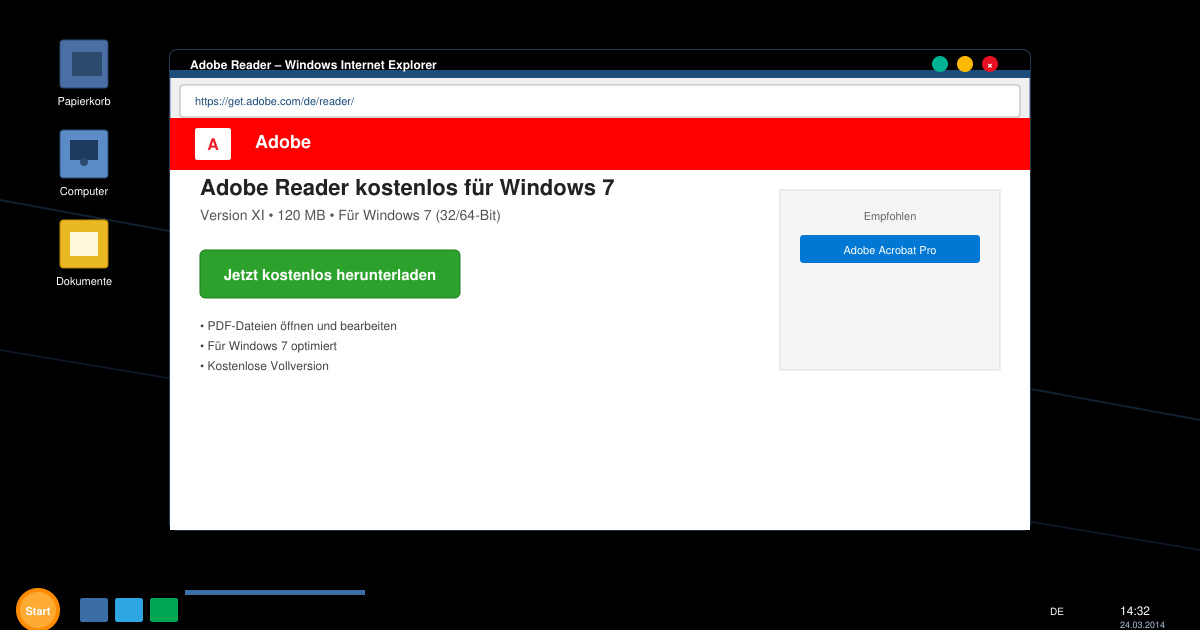 Adobe reader für Windows 7 kostenlos downloaden