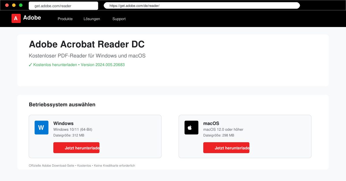 Adobe reader herunterladen kostenlos