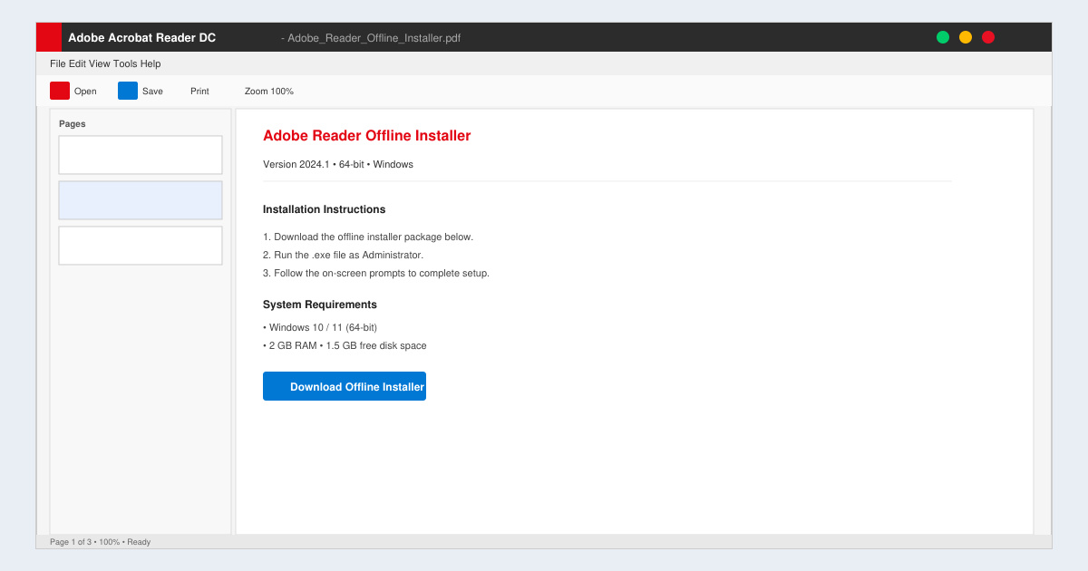 Adobe Reader Offline Installer