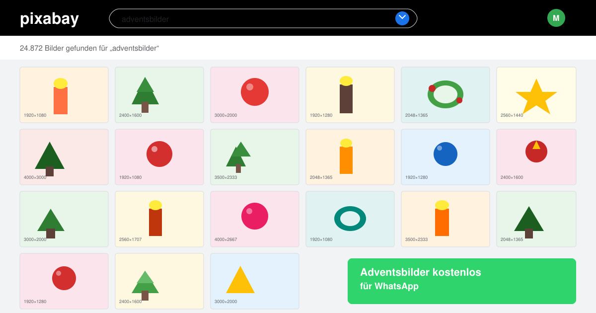 Adventsbilder kostenlos für WhatsApp