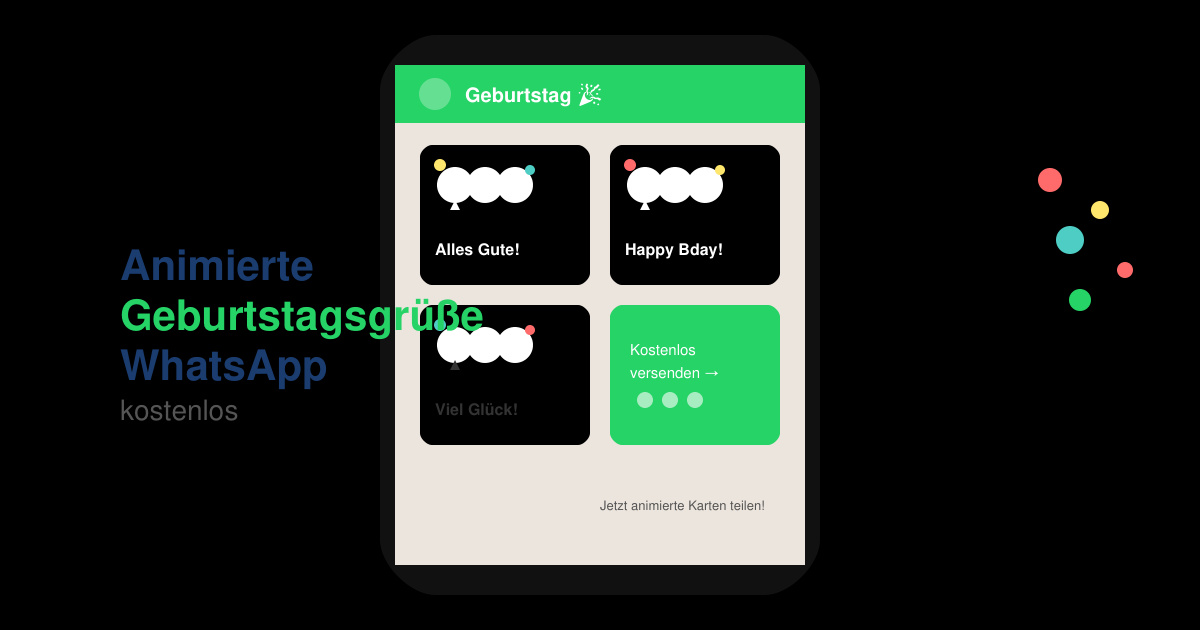 Animierte geburtstagsgrüße WhatsApp kostenlos