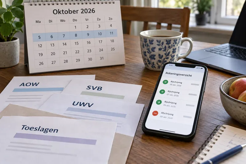 AOW, SVB en uitkeringen 5–11 oktober 2026: wat wordt deze week betaald?