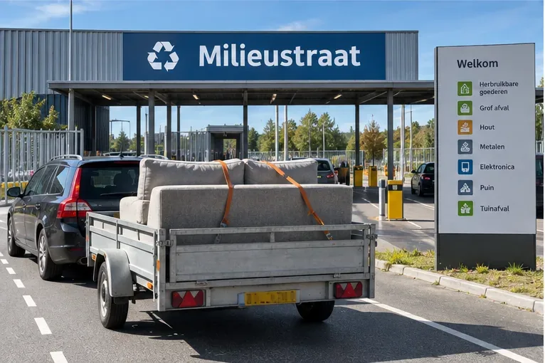 Bankstel weggooien in Haarlemmermeer: milieustraat, ophalen of hergebruik?