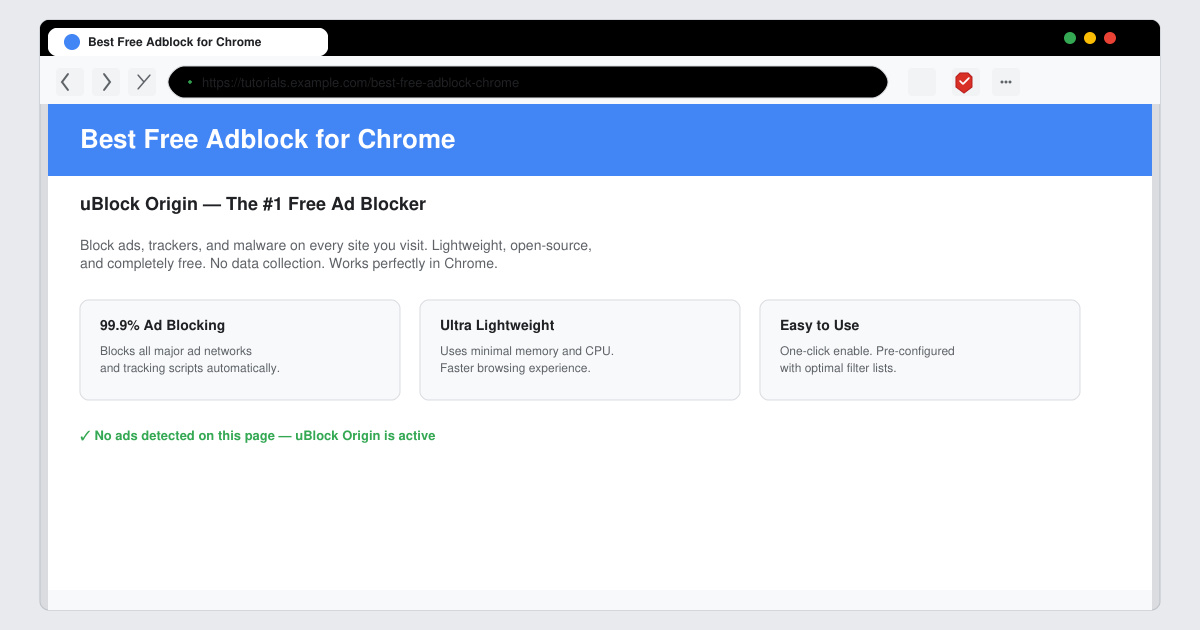 Best Free Adblock for Chrome