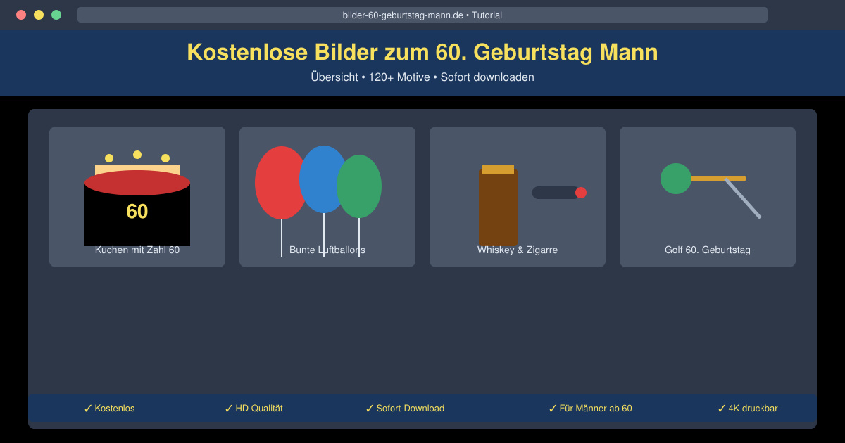 Bilder 60 geburtstag mann kostenlos