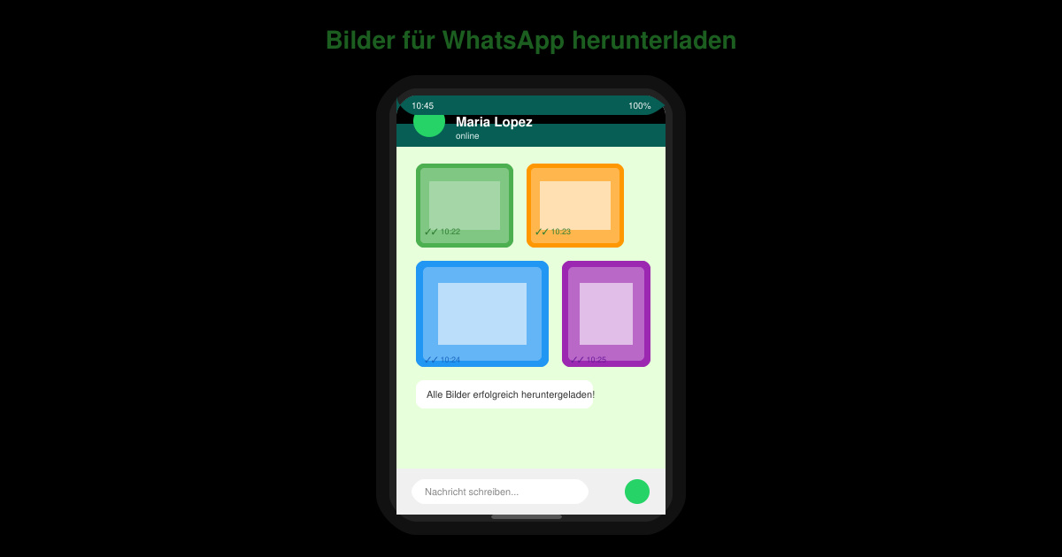 Bilder für WhatsApp herunterladen