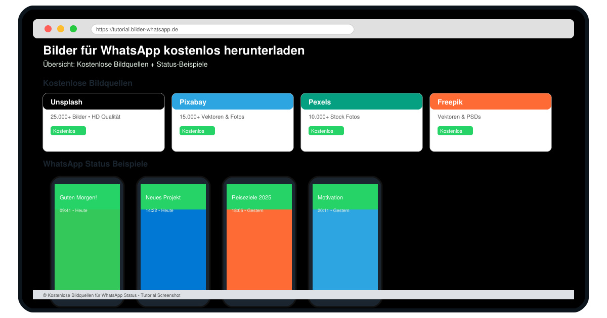 Bilder für WhatsApp kostenlos herunterladen