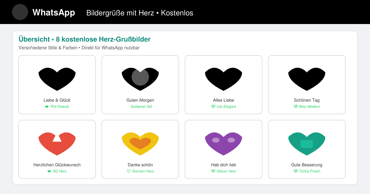 Bildergrüße mit herz für WhatsApp kostenlos