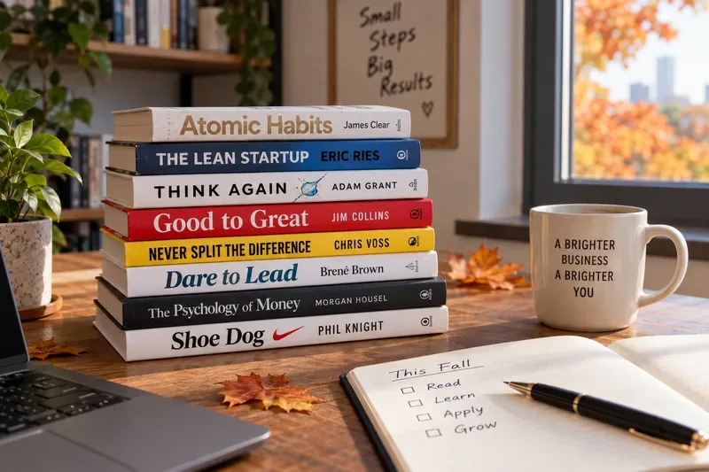 Livros que todo empreendedor deveria ler neste outono: escolha de acordo com o problema que você precisa resolver.