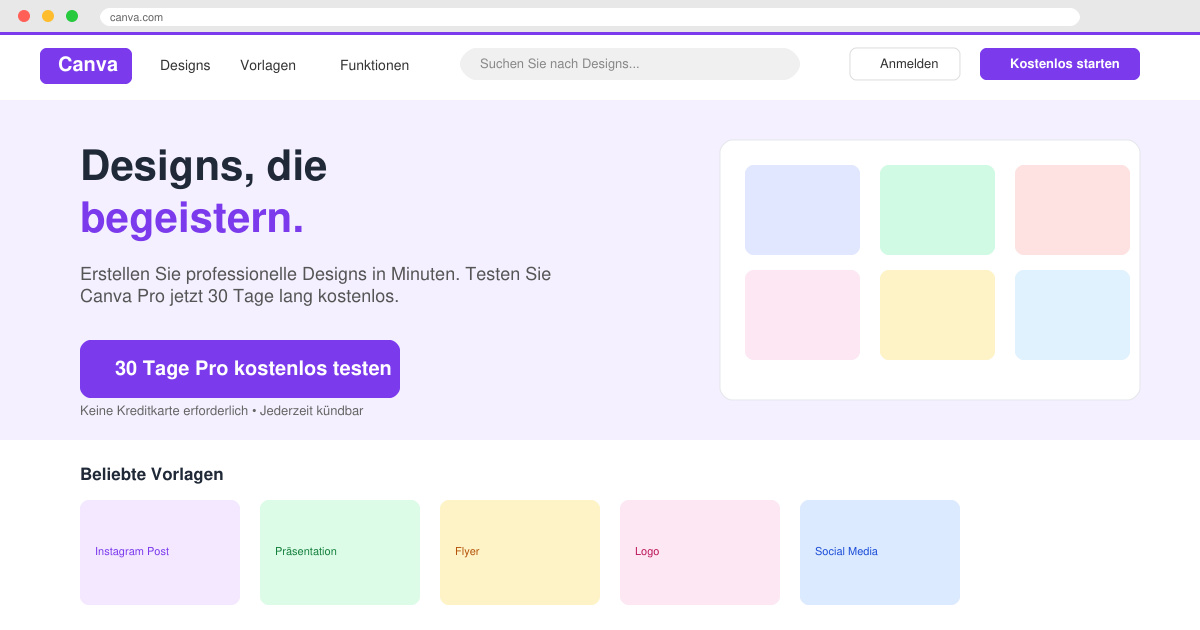Canva pro kostenlos testen