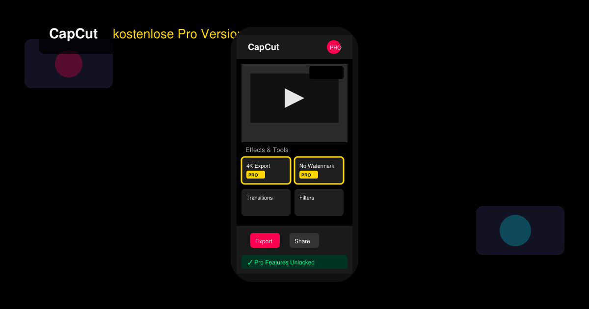 CapCut kostenlose pro version