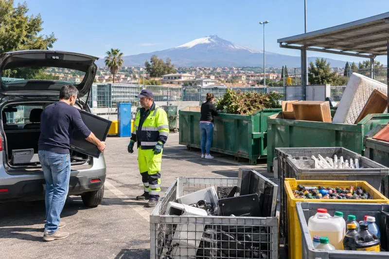Centro di raccolta a Catania: orari, accesso e rifiuti accettati