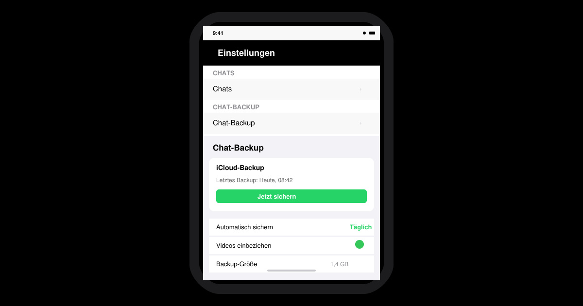 Chat backup WhatsApp funktioniert nicht iPhone