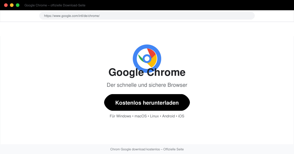 Chrom Google download kostenlos