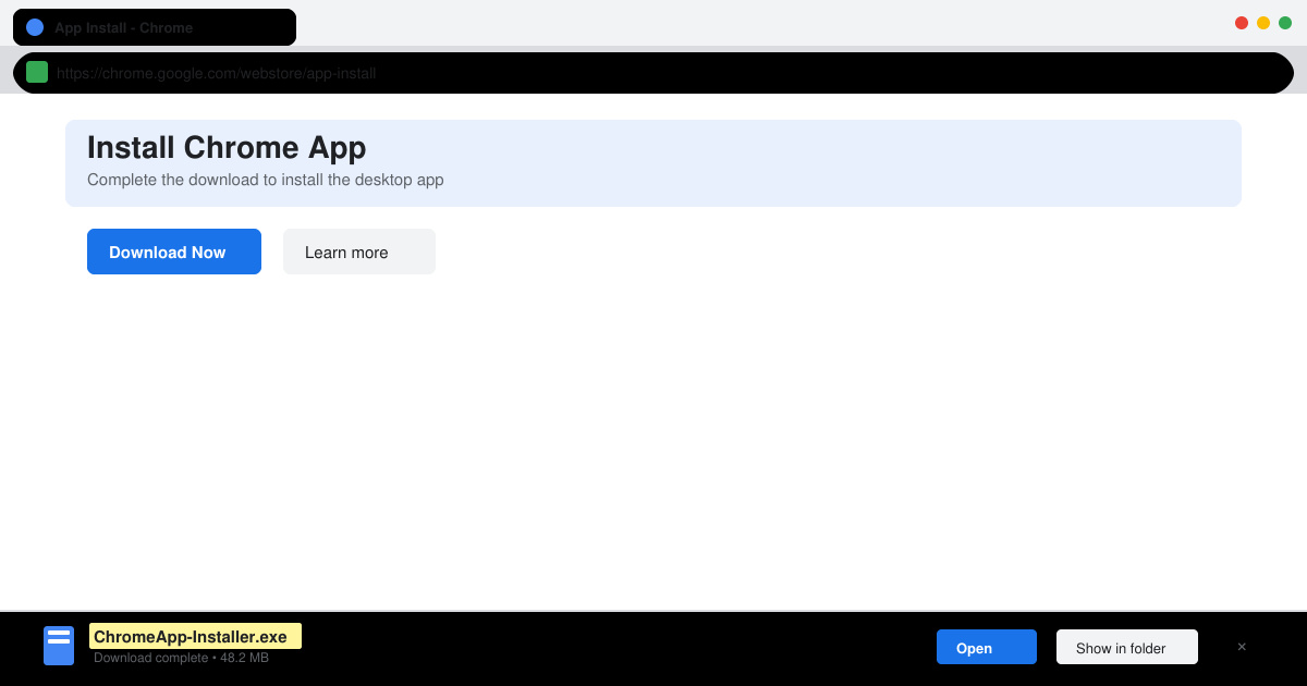 Chrome Download App Install