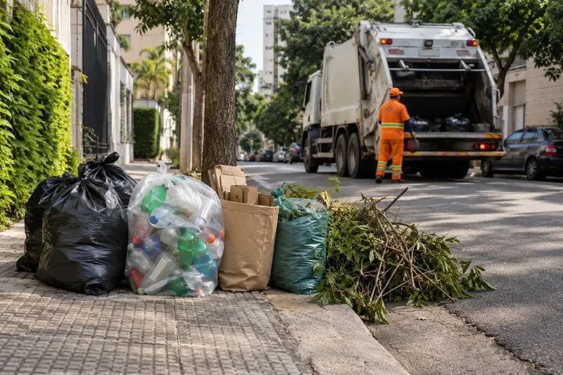Coleta de lixo em São Paulo em outubro de 2026: feriados, reciclagem, poda e Cata-Bagulho por endereço