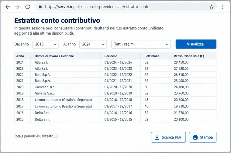 Come controllare i contributi INPS: estratto conto, verifiche e correzioni