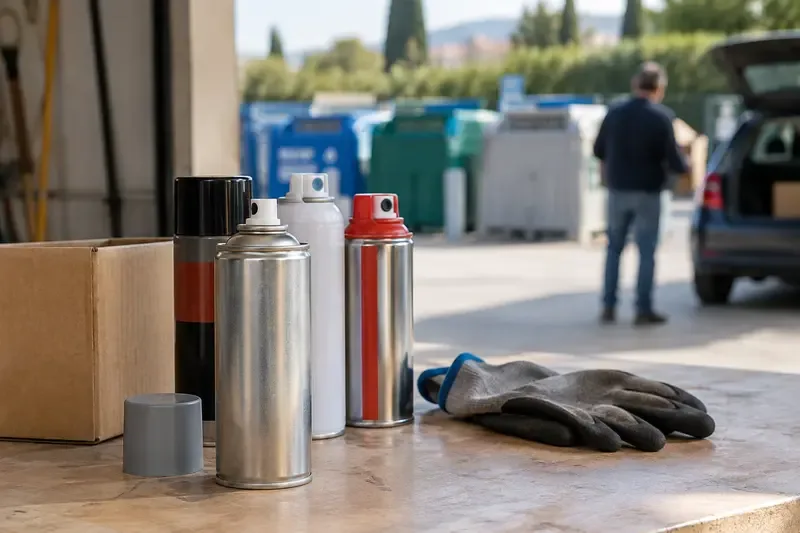 Come smaltire bombolette spray a Prato: cosa fare in base a contenuto e pressione
