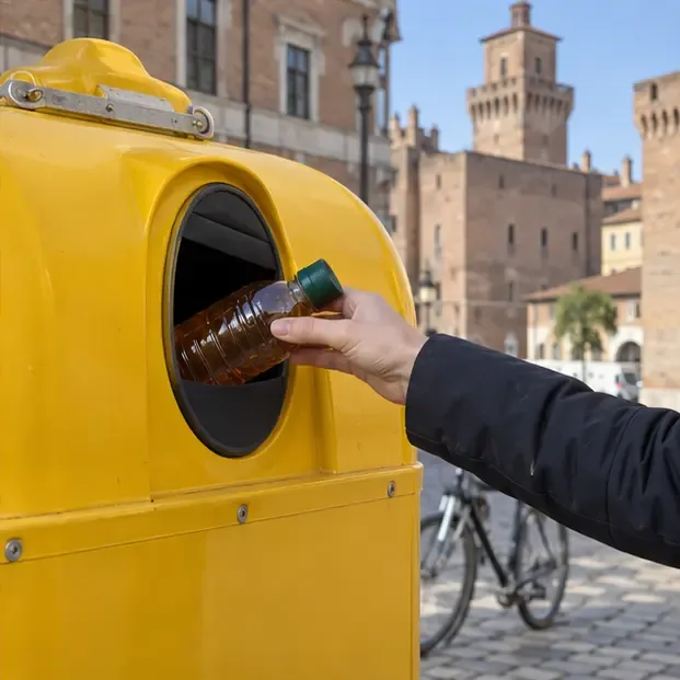 Come smaltire l’olio da cucina usato a Ferrara: contenitori e stazioni ecologiche