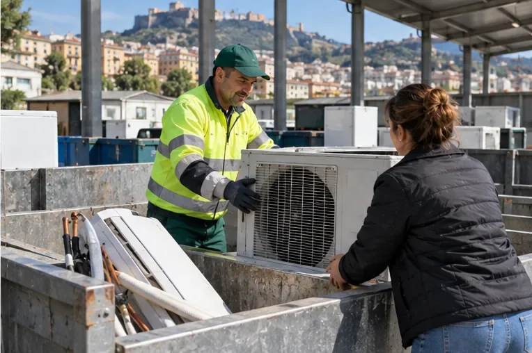 Come smaltire un condizionatore a Genova: RAEE, ritiro e tecnico certificato