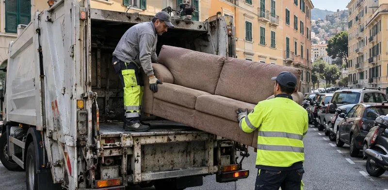 Come smaltire un divano a Genova: ritiro AMIU, EcoVan e isole ecologiche