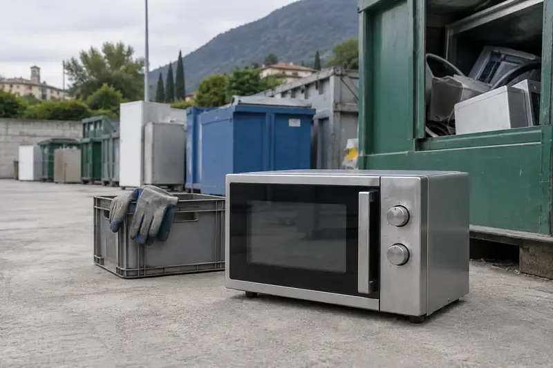 Come smaltire un microonde a Brescia: confronto tra le opzioni