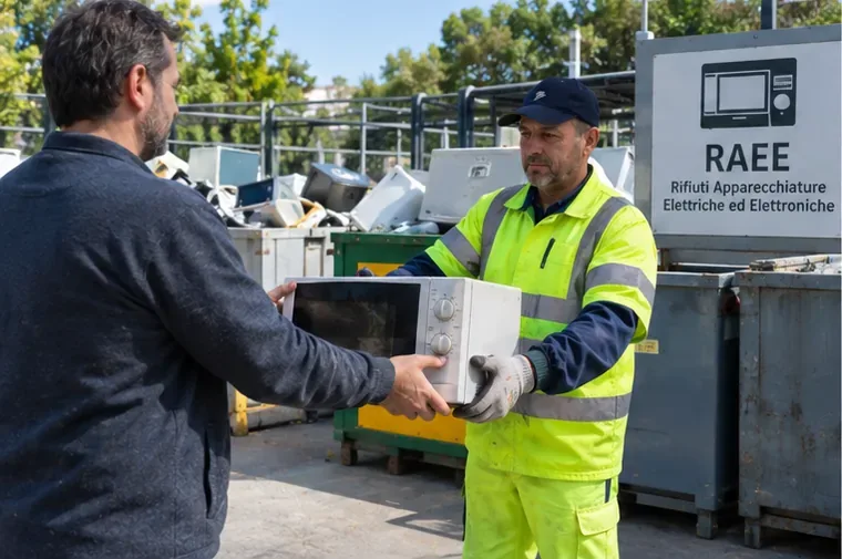 Come smaltire un microonde a Salerno: ritiro, centri RAEE e consegna al rivenditore