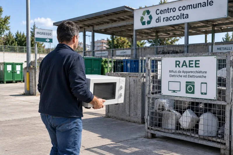 Come smaltire un microonde a Taranto: RAEE, centri di raccolta e ritiro gratuito