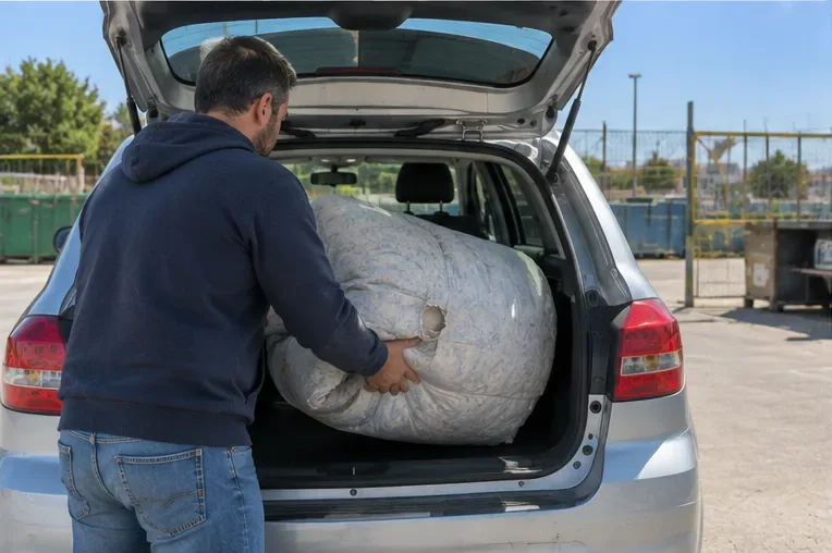 Come smaltire un piumone a Napoli: contenitori tessili, raccolta itinerante e isole ecologiche