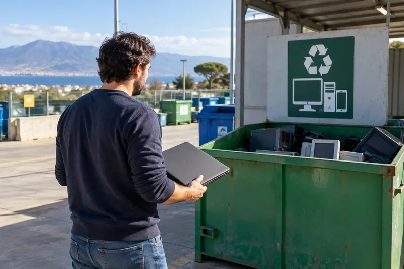 Come smaltire un portatile a Reggio Calabria: centro di raccolta, ritiro e negozio a confronto