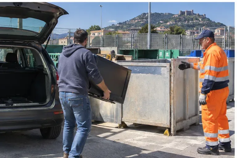Come smaltire un televisore a Salerno: centri RAEE, ritiro a domicilio e negozi