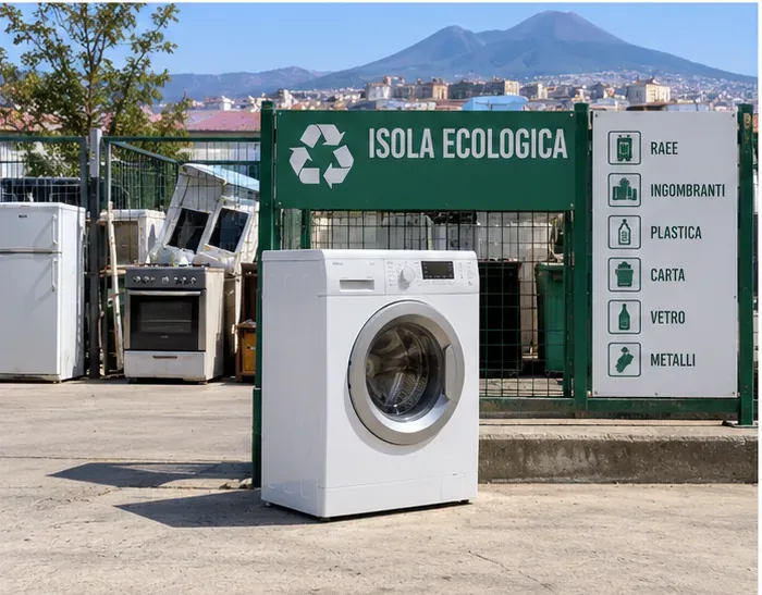 Come smaltire una lavatrice a Napoli: ritiro ASIA, isole ecologiche e negozi