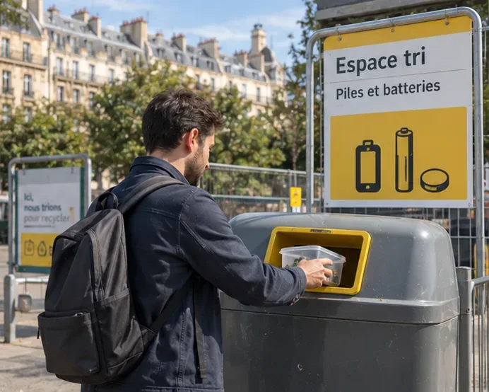 Comment jeter des piles à Paris en 2026 ? Magasins, Trimobile et Espaces tri