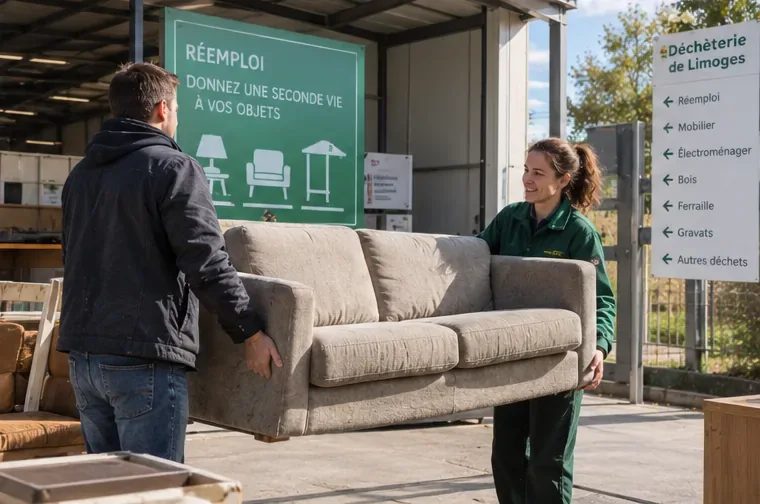 Comment jeter un canapé à Limoges ? Les solutions fiables, de la réutilisation aux encombrants