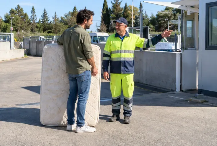Comment jeter un matelas à Nîmes ? Déchèterie et enlèvement gratuit