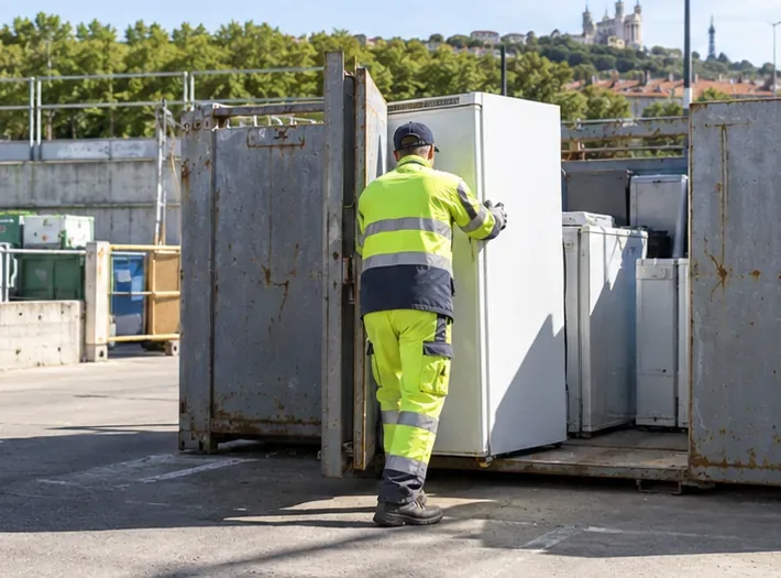 Comment jeter un réfrigérateur à Lyon : collecte gratuite, magasin ou déchèterie ?