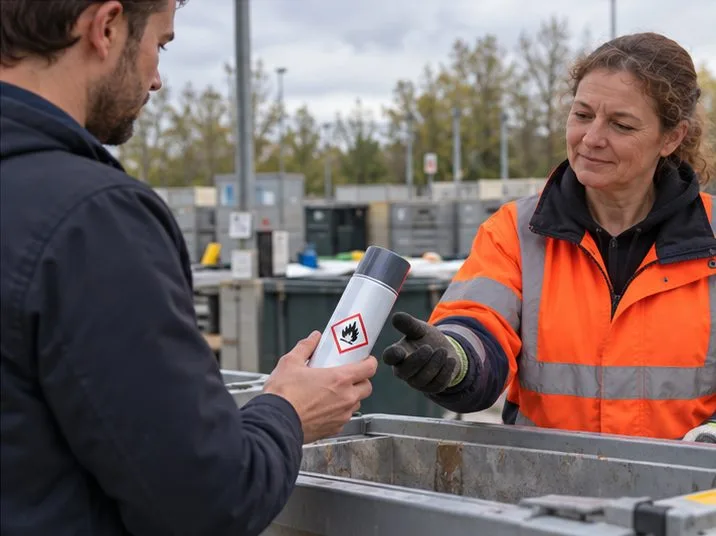 Comment jeter une bombe aérosol à Le Mans ? Les bons gestes selon son contenu