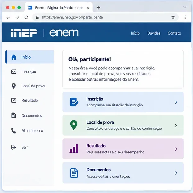 Como acessar os serviços digitais do Inep e consultar informações educacionais