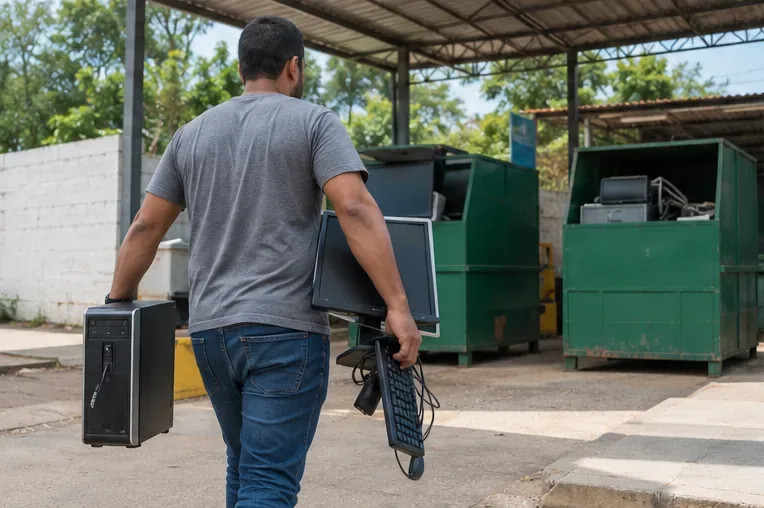Como descartar computador em São Luís: Ecopontos, dados pessoais e lixo eletrônico