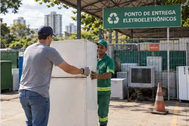 Como descartar geladeira em Curitiba: ecoponto, doação ou logística reversa?