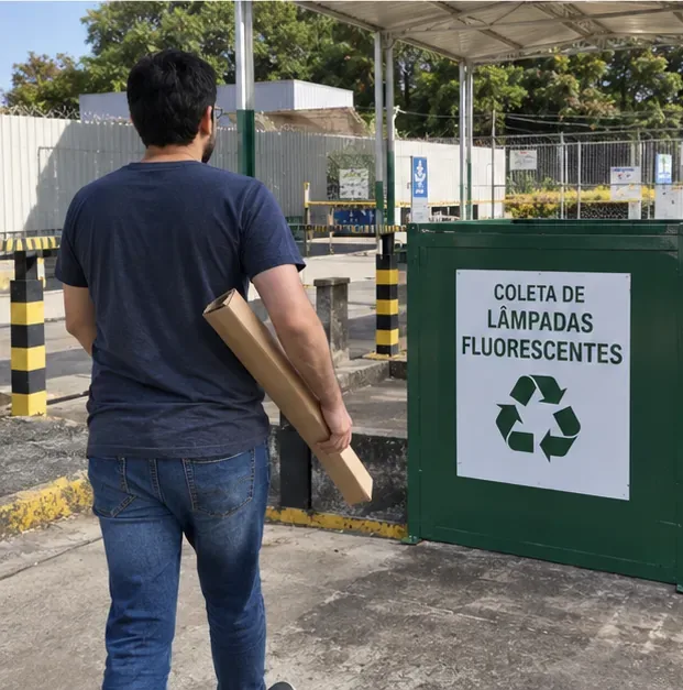 Como descartar lâmpadas fluorescentes em Osasco: onde levar e como manusear